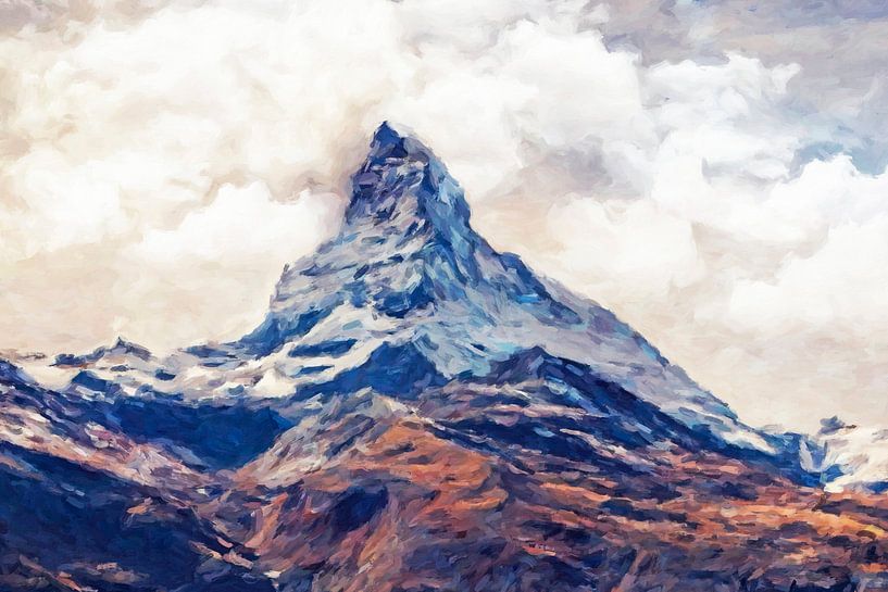 Matterhorn abstract van Marion Tenbergen