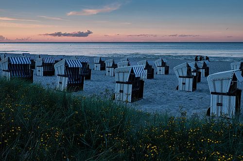 Strandromantiek in de avond in Boltenhagen