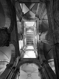 Art Architecture Escalier Palazzo Venezia Rome BNW sur Martijn Jebbink Photography