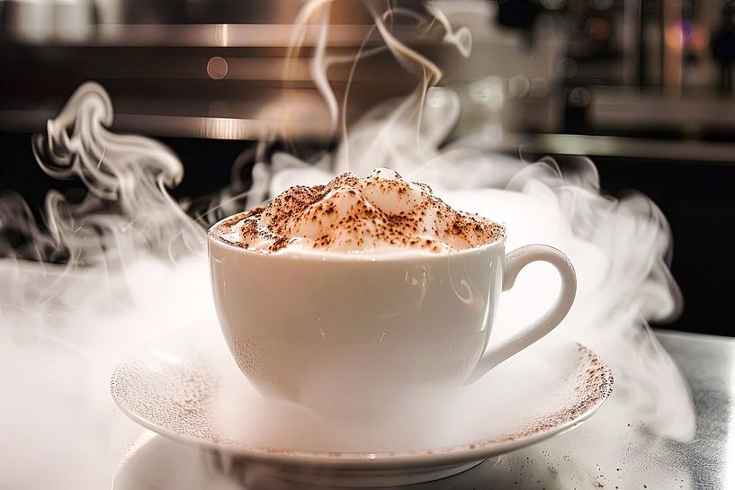 prepare a cup of coffee or cappuccino by Egon Zitter