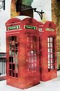 Two Red Telephone Boxes by Dorothy Berry-Lound thumbnail