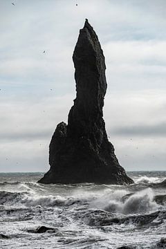 Reynisdrangar rocks, near Vik, Iceland by ViaMapia