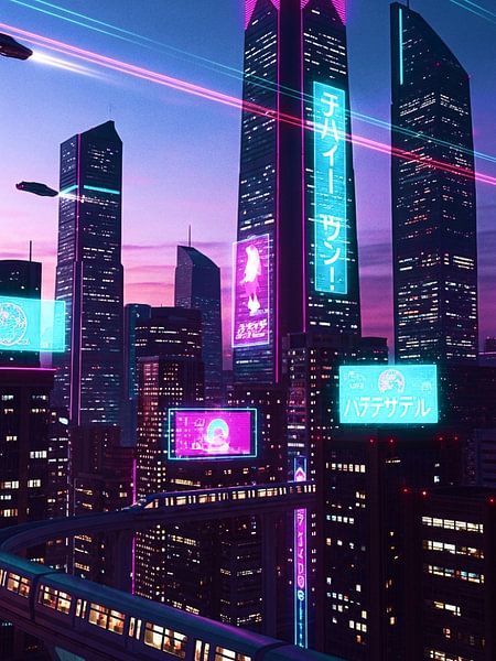 Neon Zukunft von Sky fast