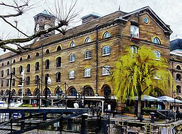 Ruhe in den St. Katharine Docks London von Dorothy Berry-Lound