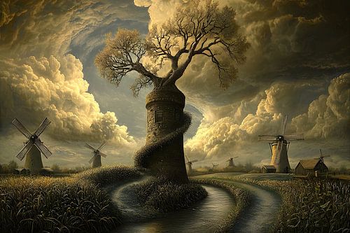 Windmolens in dromenland