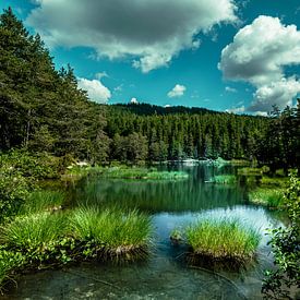 Lac caché dans les Alpes sur Ineke Huizing