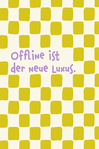 Offline is de nieuwe luxe - Groen