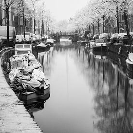 Haarlem: Bakenessergracht winterochtend 2. van OK