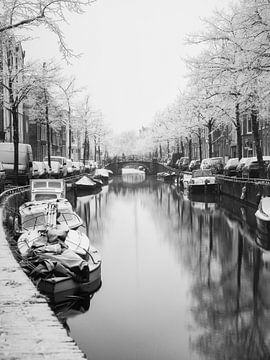 Haarlem : Bakenessergracht matinée d'hiver 2. sur OK