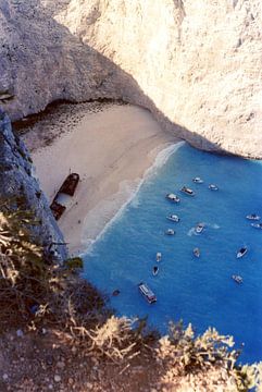 Schiffswrack Strand Zakynthos Griechenland von Belle Disposable