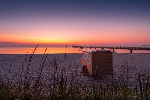 Morning silence on the beach of Scharbeutz by Voss photography