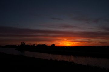 Sonnenuntergang in Nesselande von Eus Driessen