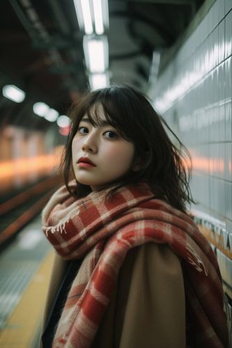 Melancholic look, mysterious aura