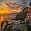 Zwischen Fels und Horizont - Riomaggiore von Teun Ruijters