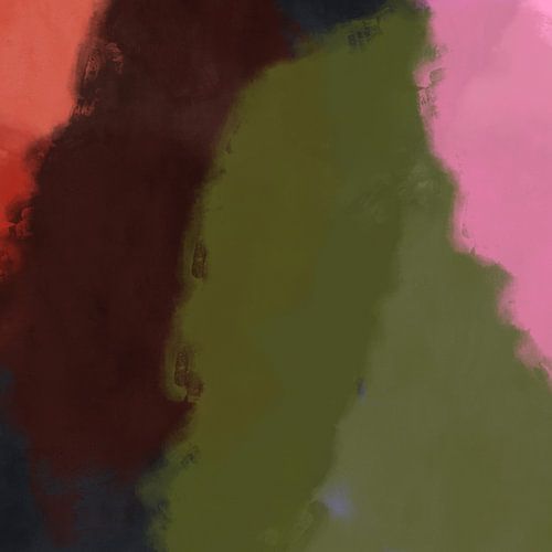 Modern kleurrijk abstract schilderij