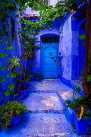 Beautiful blue city in Morocco