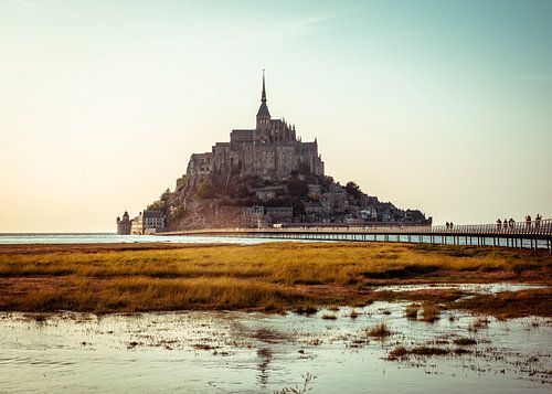 Mont St Michel Zonsondergang