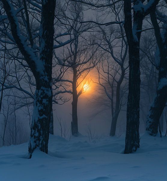 Landschaft im Winter von fernlichtsicht