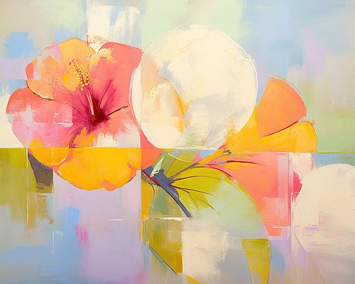 Abstract Bloemen decor