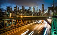 Brooklyn Bridge Verkeer von Peter Postmus Miniaturansicht