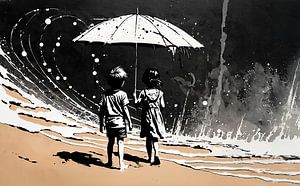 Am Strand...