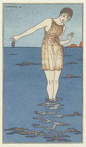 George Barbier - Costume de bain (1913)
