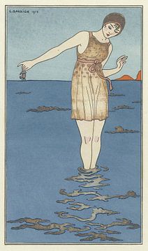 George Barbier - Costume de bain (1913) van Peter Balan