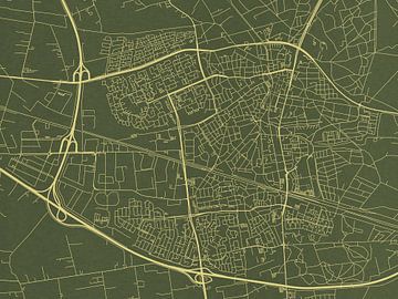 Kaart van Ede in Groen Goud van Map Art Studio