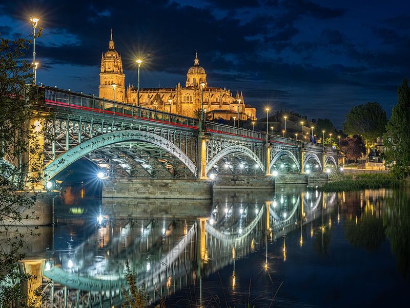 Salamanca in der blauen Stunde von Rainer Pickhard