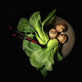 Still life baby bok choy by Monique van Velzen