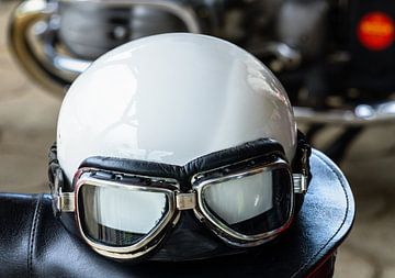 Retro Motorcycle Helmet by ManfredFotos