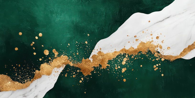 Jade et fusion d'or par Franka Poulain