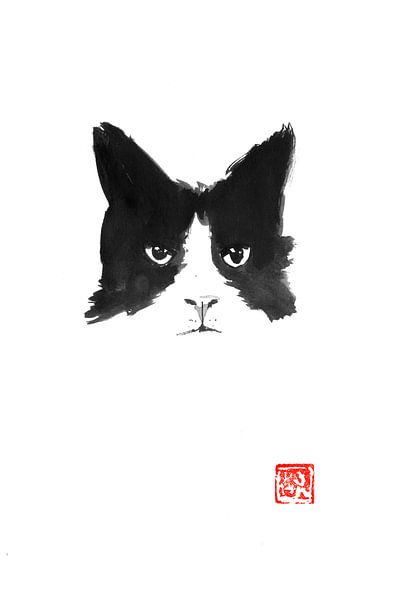 the cat by Péchane Sumie