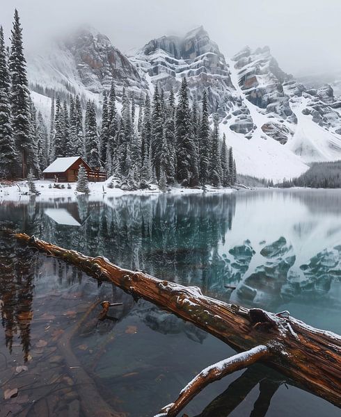 Helder water, koude dag van fernlichtsicht