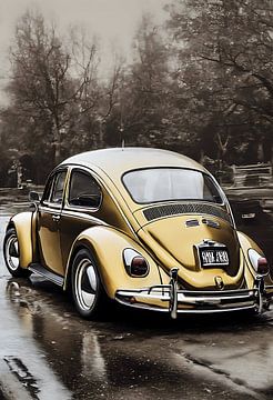 Volkswagen kever splash art van kevin gorter