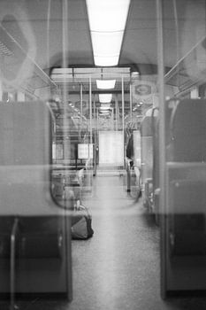 Analoge dubbel belichte foto