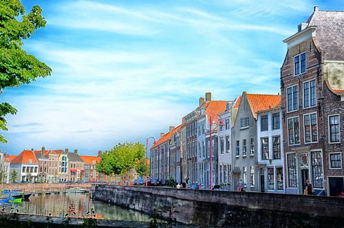 Canal houses in Middelburg