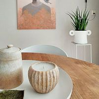 Photo de nos clients: Portrait illustré "Oiseau" par Studio Allee, sur toile