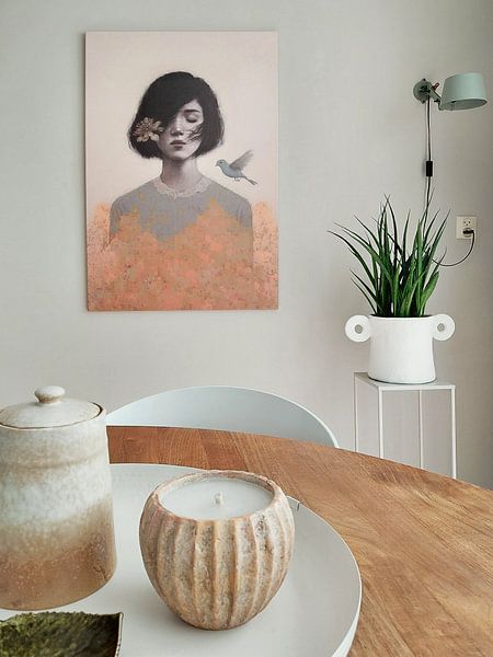 Illustrated portrait "Bird"