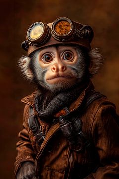 Steampunk Aap van Harry Hadders