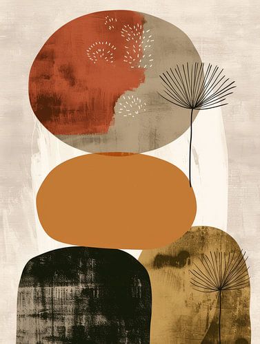 Japandi, moderne et abstrait