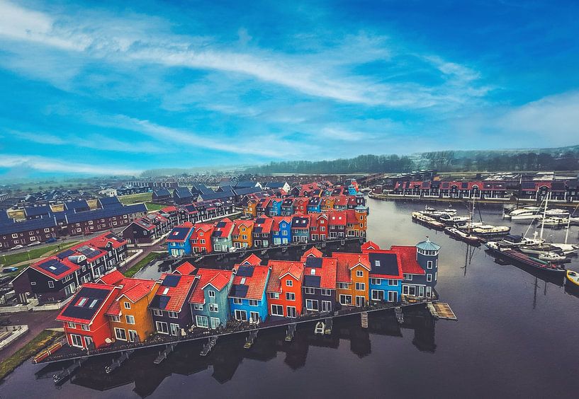Reitdiephaven from the air by Jarno Groote