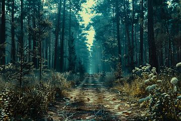 brouillard dans la forêt sur Egon Zitter