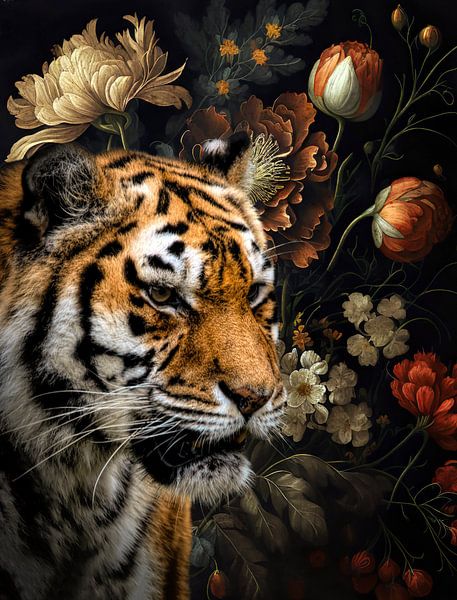 Still life tiger by Marjolein van Middelkoop