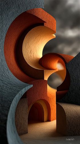 abstract forms and textures