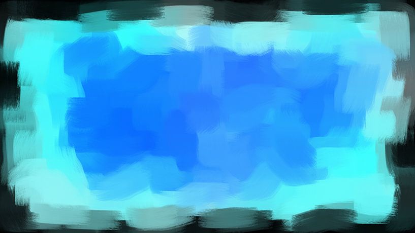 Blauw abstract van Maurice Dawson