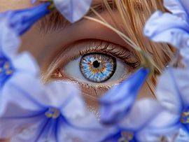 Blauwe versmelting van Esther Sigger