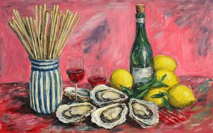 Fruits de mer et lueur d'été