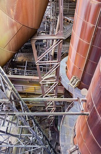 Roestige industriële installatie