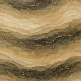 Golden rock layers by Sabine Wagner